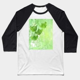 Background with spring green leaves Baseball T-Shirt